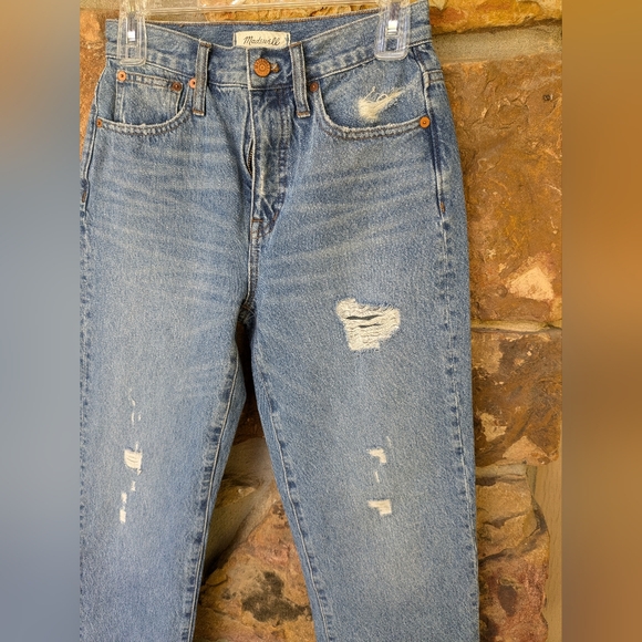 Double frayed madewell classic straight Jean size 25 excellent condition 👖 - Picture 8 of 9